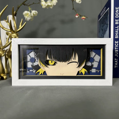 Anime Light Box Meguru Bachira Blue Lock for Gamer Room Decoration Manga Table Desk Lamp Anime Blue Lock Lightbox Eyes Face