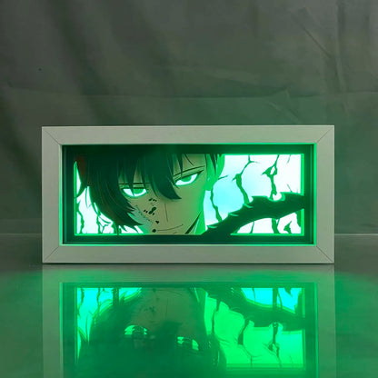 Solo Leveling Sung Jin Woo Anime Light Box for Bedroom Decor Desk Manga Lightbox Kids Birthday Gift Desk Lamps Led Night Light